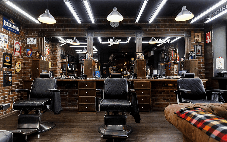 Интерьер Tonsorial Barbershop